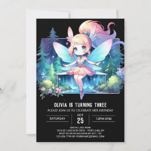 Boho Enchanted Fairy Birthday Inbjudningar