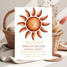 Boho-estetisk regnbågsfest inbjudningar