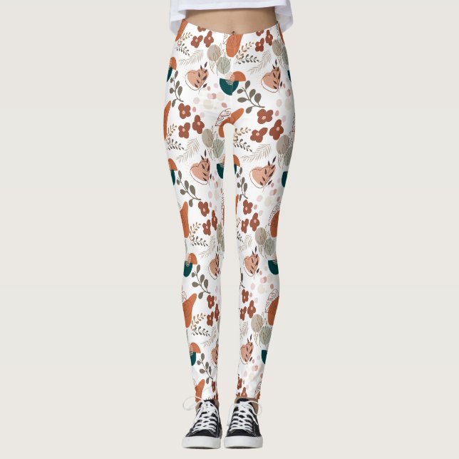 BOHO Estetiskt Mönster A10 Leggings (Framsida)