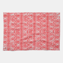 Boho etniskt elefantmönster kökshandduk