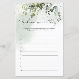 Boho Eucalyptus foliage where they match