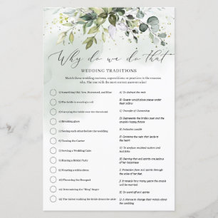 Boho Eucalyptus greenery Varför gör vi det spelet?