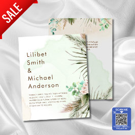 BOHO Eucalyptus Pampas Grass Greenery Bröllop