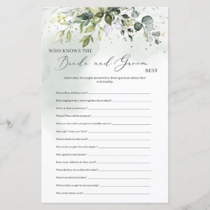 Boho Eucalyptus Vem känner bruden och brudgummen b