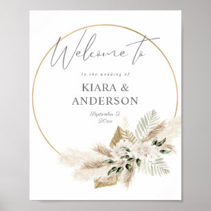 Boho Eucalyput, välkomstskylt för Blommigten Handf Poster