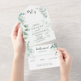 Boho Eukalyptus Grönska Sommar Bröllop