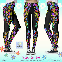 Boho Evening WildblomLeggings Leggings