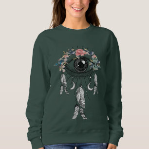Boho Evil Öga Dreamcatcher Sweater T Shirt
