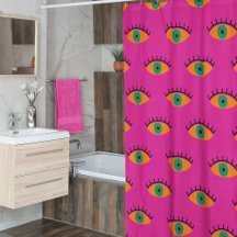 BOHO Evil Öga Mönster Funky Fuchsia Roligt