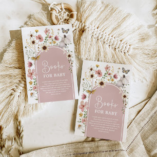 Boho Fairy Wildblomma Bokar för Flicka Tilläggskort