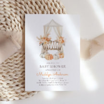 Boho Fall Blommigt Baby Shower