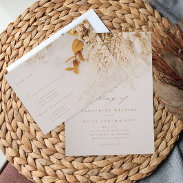 Boho Fall Flowers OSA kort