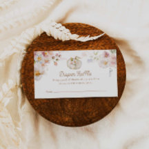 Boho Fall Girl Baby Shower Raffle
