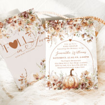 Boho Fall in kärlek WildblomBaby Shower
