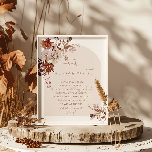 Boho fall la en ring på den poster (Skapare uppladdad)