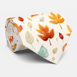 Boho Fall Lämna Mönster Hösten Beauty med Stil Slips
