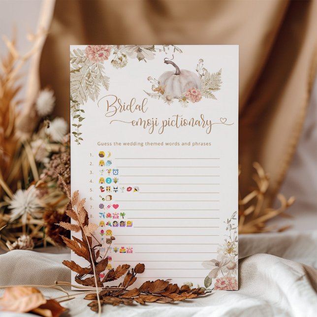 Boho fall möhippa emoji pictionary-spel (Skapare uppladdad)