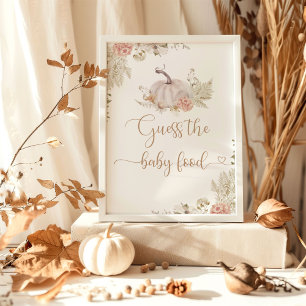 Boho Fall-pumpen gissa att baby-maten Poster