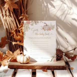 Boho Fall-pumpen gissa livsmedelsspelet i baby