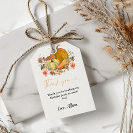 Boho Fall-pumpen tack Presentetikett