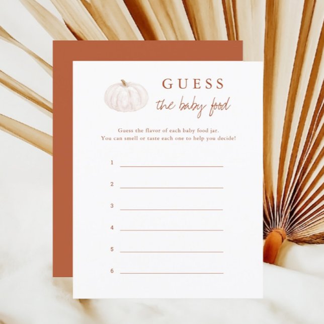 Boho Fall Pumpkin Baby Shower antar Baby mat (Skapare uppladdad)