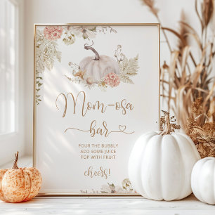 Boho fall pumpkin mamma-osa pub poster
