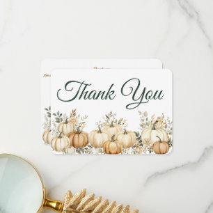 Boho Fall Pumpkin Thanksgiving Party Tack Kort