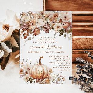 Boho Fall Rustic Chic Möhippa Inbjudningar
