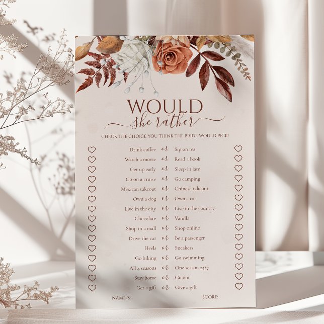 Boho Fall skulle hon hellre Möhippa Game (Skapare uppladdad)