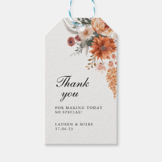 Boho Fall-Tackens favorittagg Presentetikett