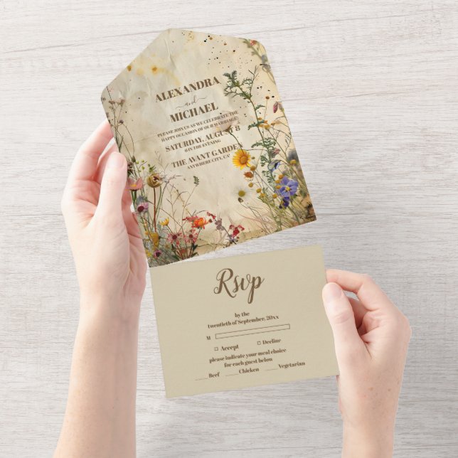 Boho Fall WildblomBröllop (Tearaway)