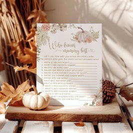 Boho faller pumpa blommigt Vem vet mamma bäst