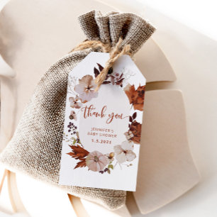 Boho faller pumpa tack för märkrn presentetikett