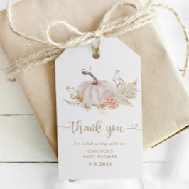 Boho faller pumpa tack för märkrn presentetikett