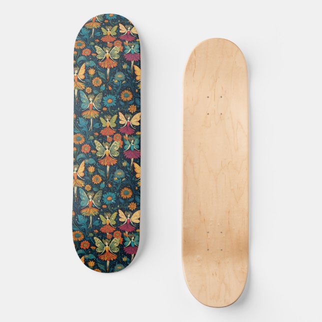 Boho Fantasy Älvors Mini Skateboard Bräda 18,5 Cm (Framsida)