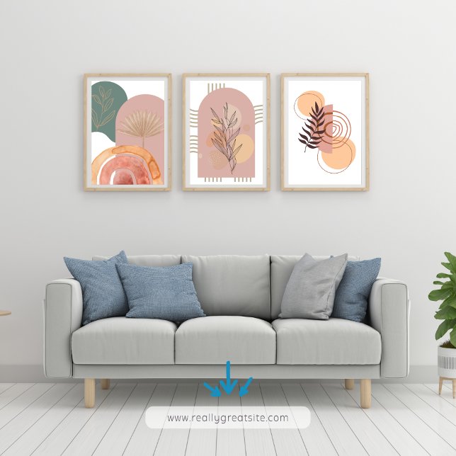 BOHO färg minimalistisk cirkel Poster (Skapare uppladdad)