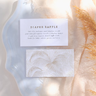 Boho Färg Palmblad Minimalistisk Bebis Shower Tilläggskort