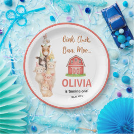 Boho Farm Animal 1st Birthday |Cute Rustic Barnyad