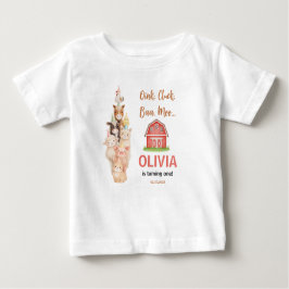 Boho Farm Animal 1st Birthday |Cute Rustic Barnyad T Shirt