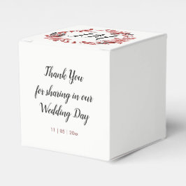 Boho Feather Burgundy Ro, andningsmonogram Presentaskar