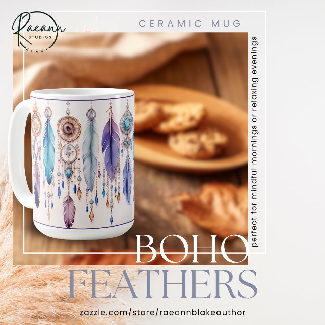 Boho Feathers Classic Mugg (Skapare uppladdad)