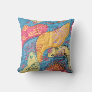Boho Fiber Art Patchwork Quilt Kudde