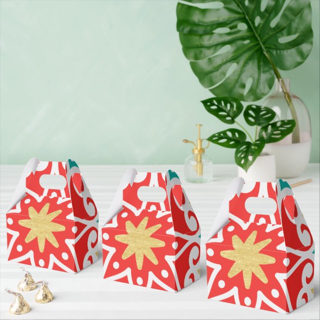 Boho Fiesta Geometric Presentaskar (Multipel)