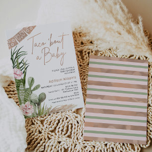 Boho Fiesta Taco Bout A Baby Baby Shower Inbjudningar