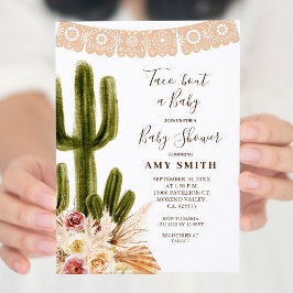 Boho Fiesta Taco "Bout A Baby bjudande Inbjudningar