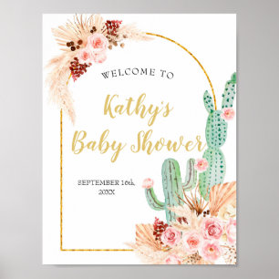 Boho Fiesta Taco "om Kärlek välkomstskylt Poster