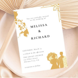 Boho Filippinerna Sol bröllopsinbjudan Filipino Inbjudningar