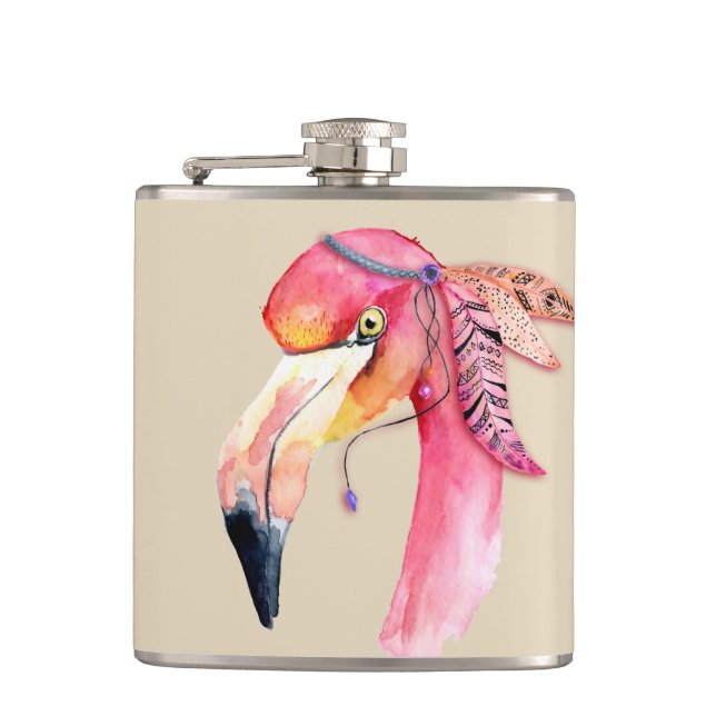 Boho Fiona Flamingo Flaska Fickplunta (Framsidan)