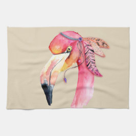Boho Fiona Flamingo Kitchen Towel Kökshandduk