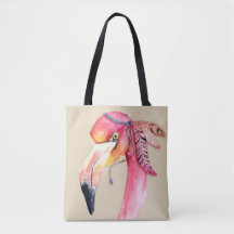 Boho Fiona Flamingo Tote Bag